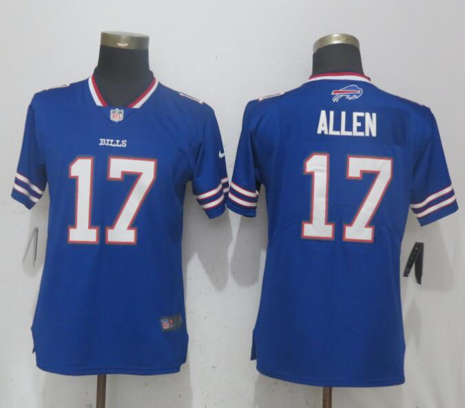 Women Buffalo Bills #17 Allen Blue Nike Vapor Untouchable Limited Playe NFL Jerseys